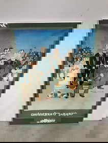 Framed floral artwork signed in pencil(21in.x25in.)