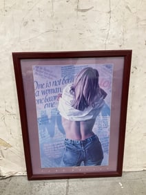 Framed artwork(24.5in.x3.5in.)