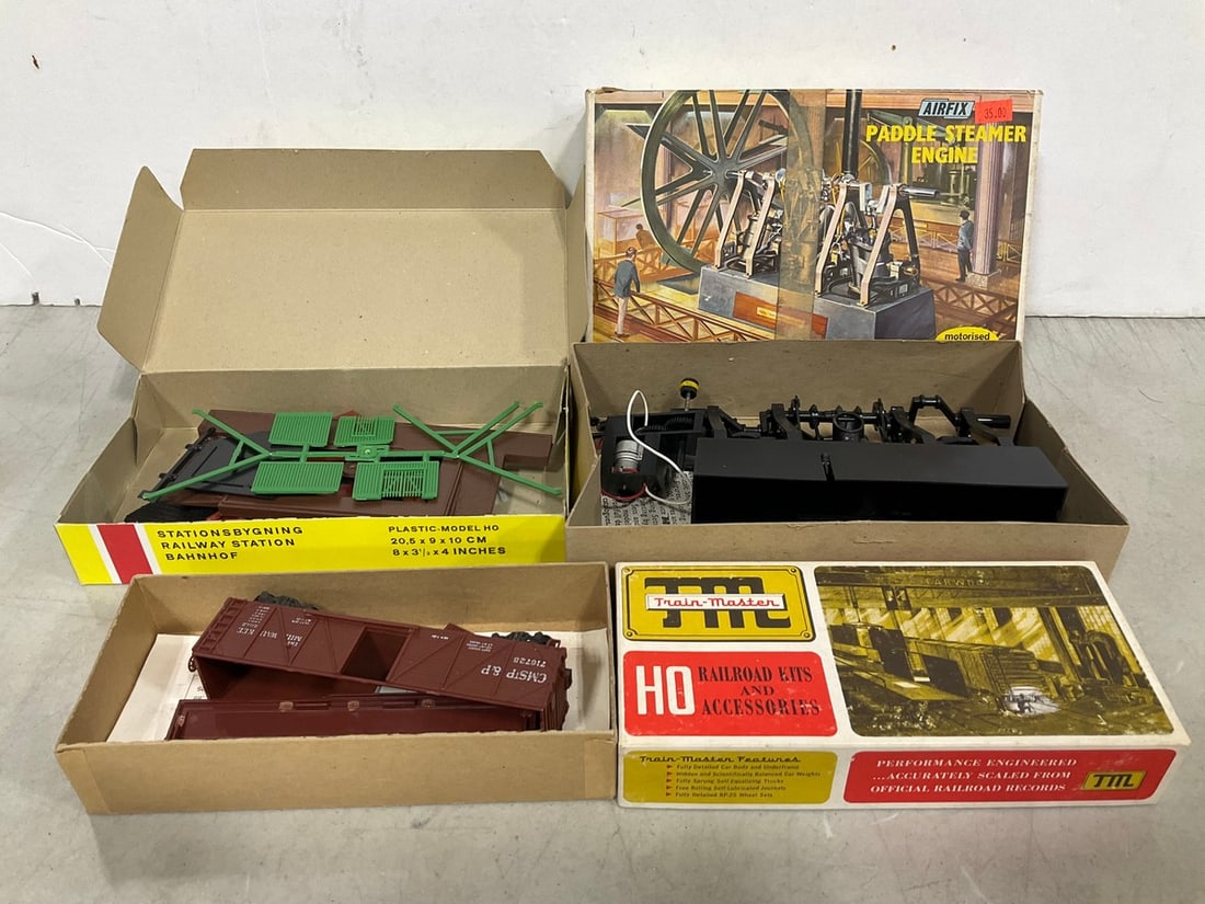 Airfix paddle steamer engine, scale railroading set, and more: Airfix paddle steamer engine, scale railroading set, and more