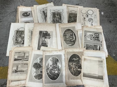 Vintage black and white art prints