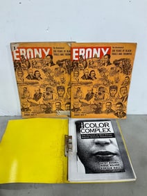 1975 Ebony magazines and The Color Complex book