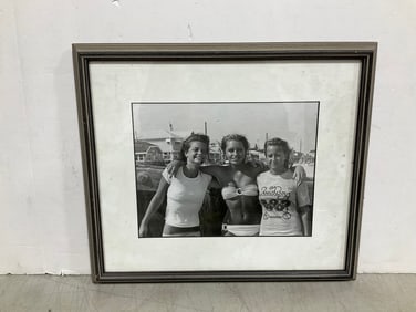 Framed black and white photograph(13in.x15in.)