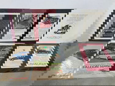 Vintage car advertisements