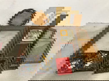 Vintage photo frames(empty) and more