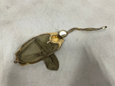 1920's Flapper metal purse with mirror