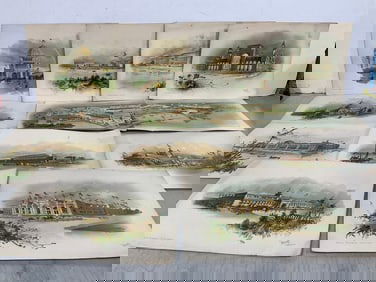 Orcutt Co. lithograph prints(largest 8in.x22in.)