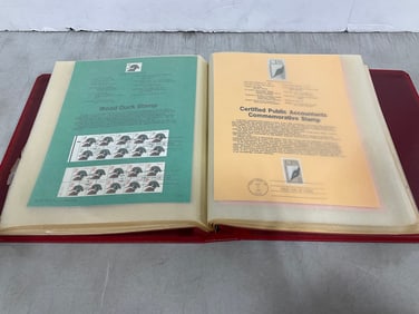 Vintage philatelic stamp book