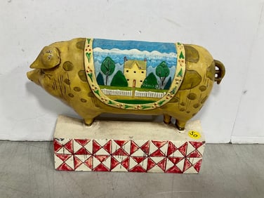 Cast Iron Pig Door Stopper