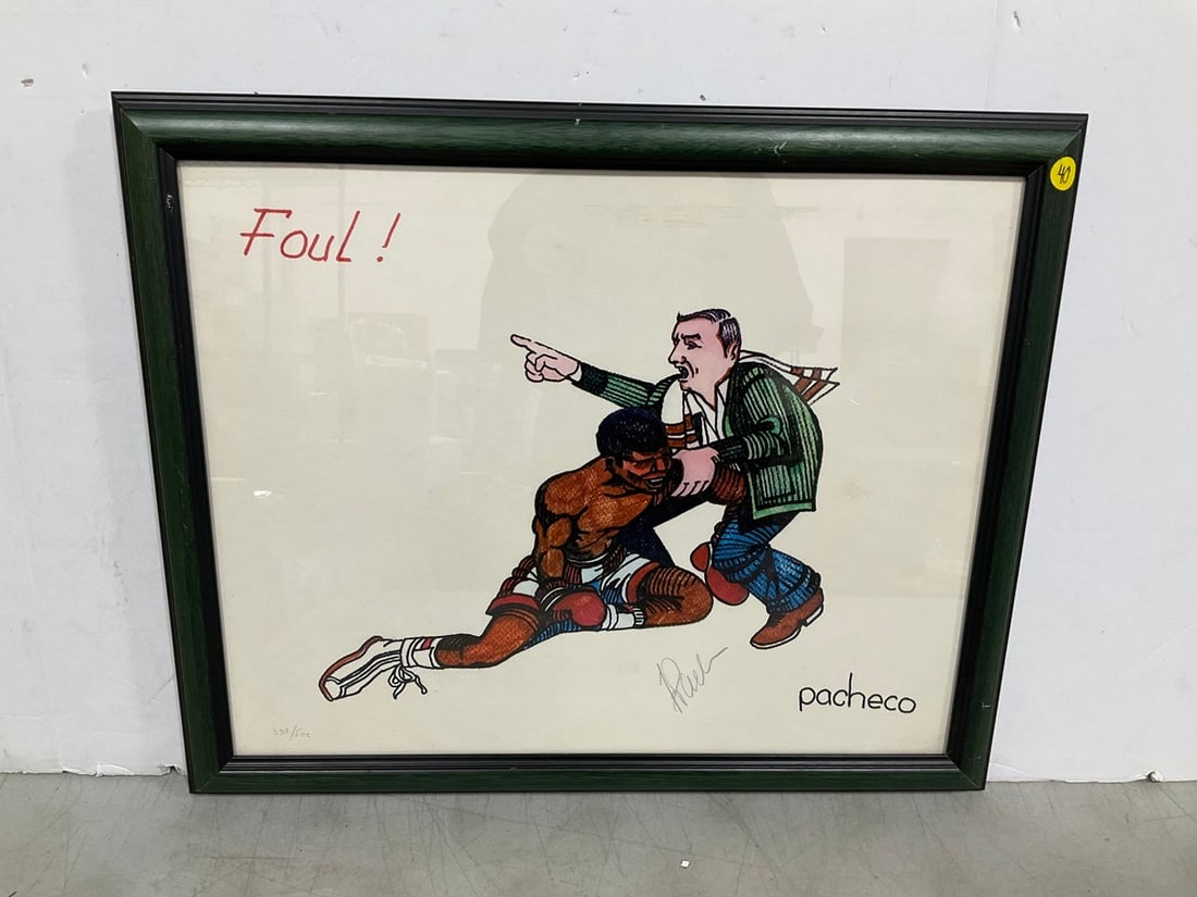 Framed and Signed Muhammad Ali Artwork (18.5inx22.5in) (1 of 1)