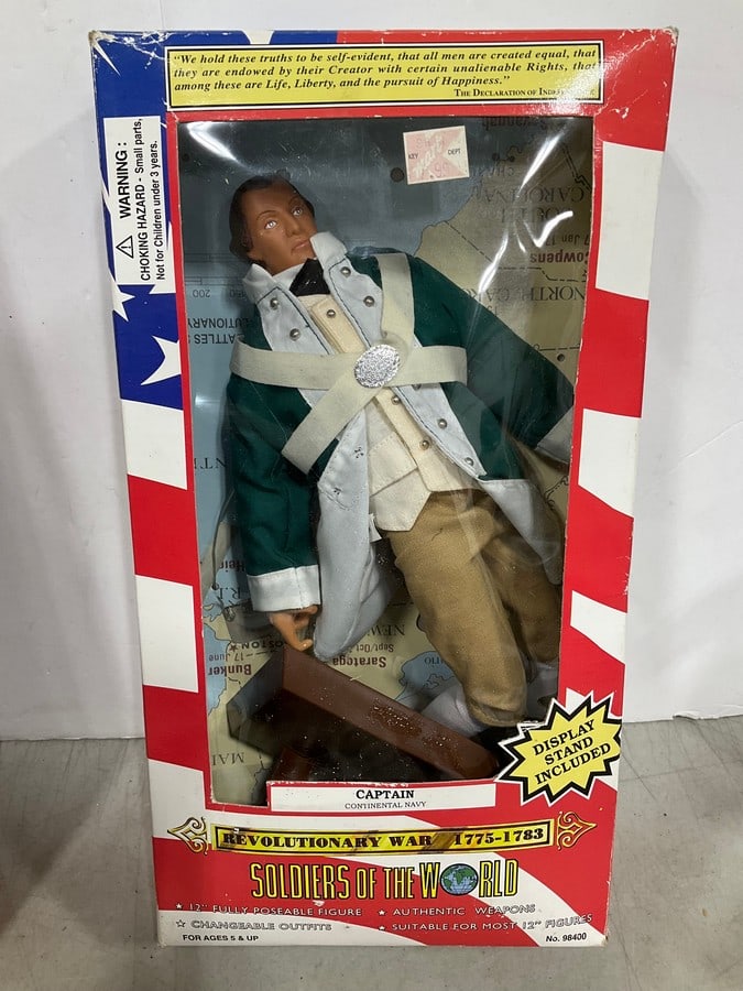 Vintage Revolutionary War Captain Doll *new in box*: Vintage Revolutionary War Captain Doll *new in box*