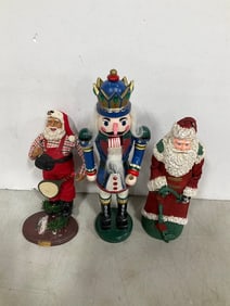 Nutcracker (15in Tall) and Santa Decor