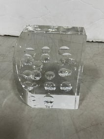 Oleg Cassini Crystal Paperweight