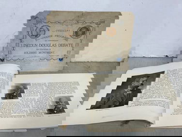 Vintage Lincoln-Douglas Debate Program