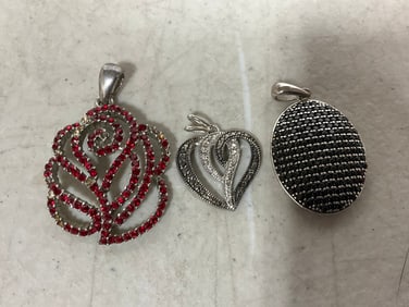 Various Sterling Pendants