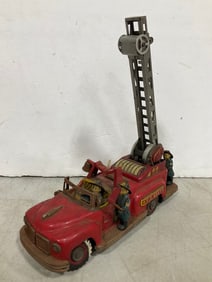 Vintage tin litho Nomura ladder truck(FD 6097)