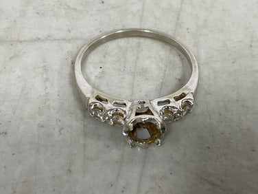 14k Gold Ring with Diamonds