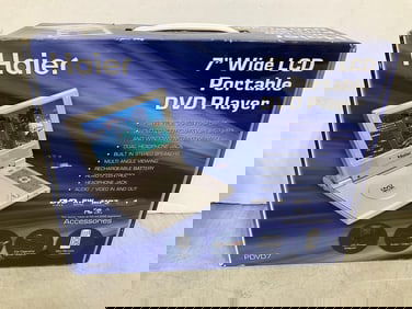 Haier 7in Wide LCD Portable DVD Player