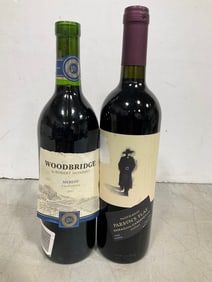 Various Alcohol *Woodbridge Merloy, and Parsons Flat Cabernet)