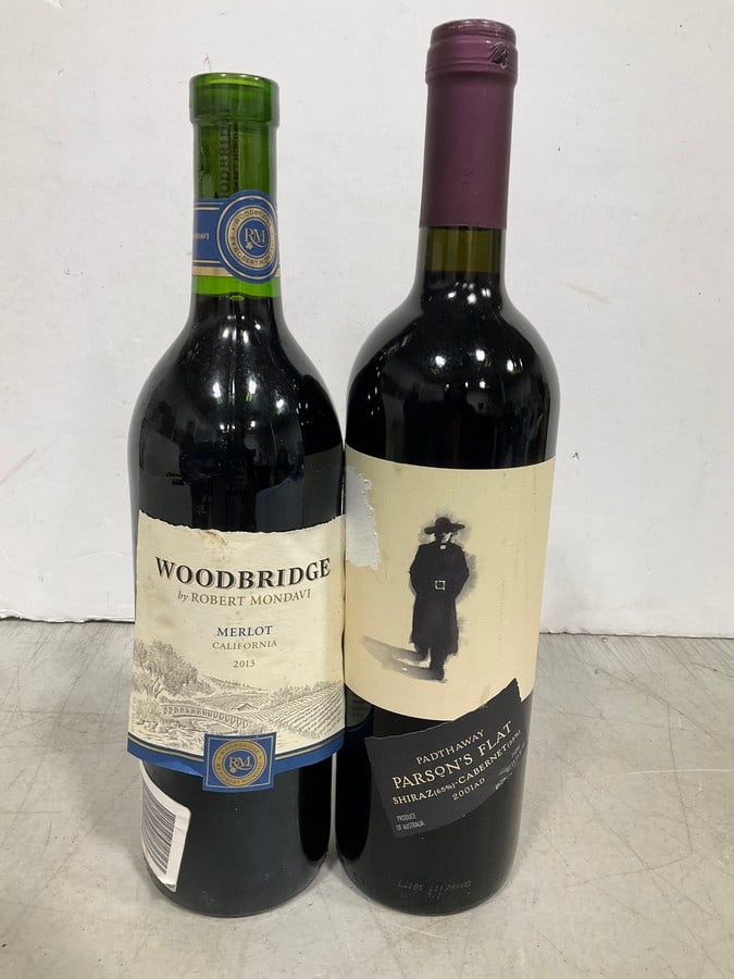 Various Alcohol *Woodbridge Merloy, and Parsons Flat Cabernet): Various Alcohol *Woodbridge Merloy, and Parsons Flat Cabernet)