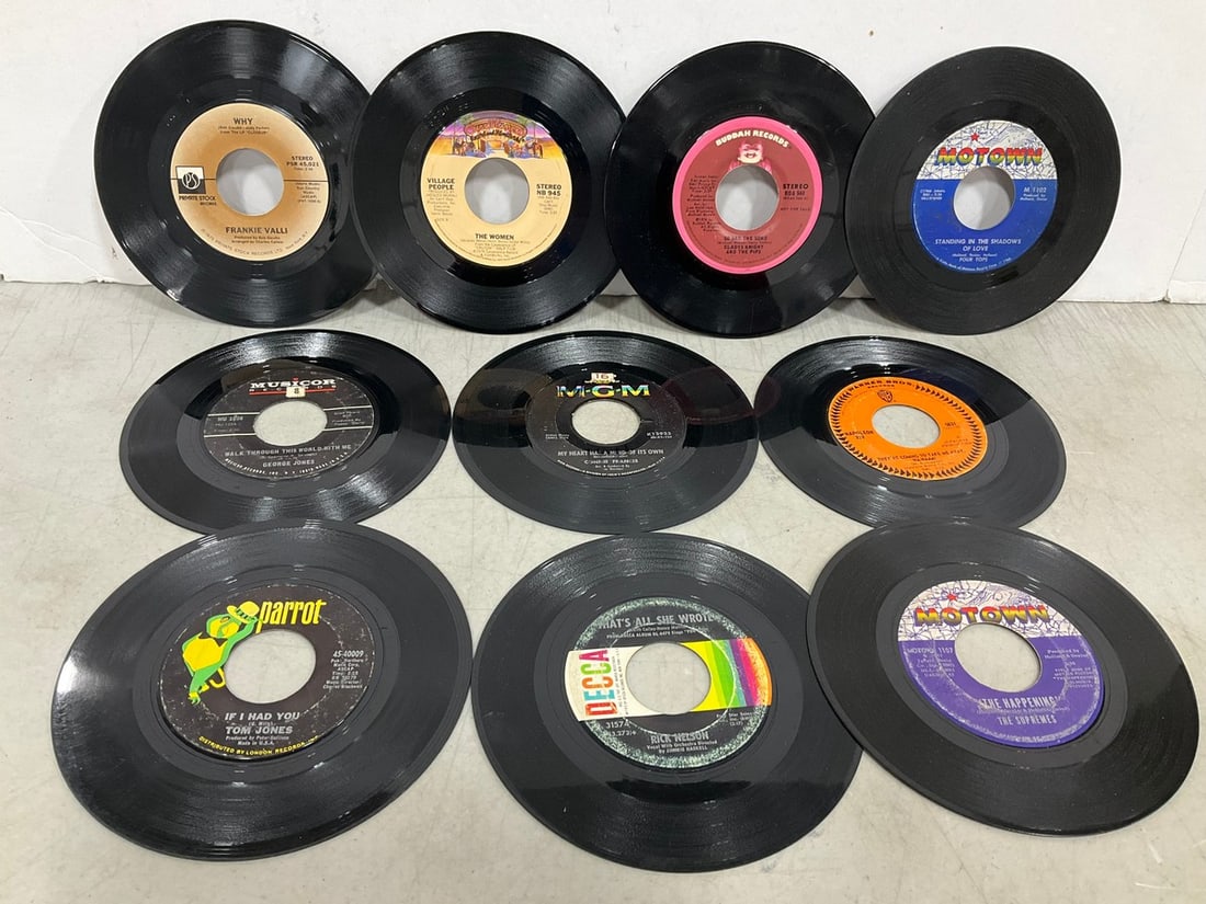 Vintage 45's(Connie Francis, George Jones, Frankie Valli, and more): Vintage 45's(Connie Francis, George Jones, Frankie Valli, and more)