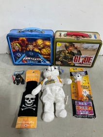 Metal Lunchboxes, Pez Dispenser, and more