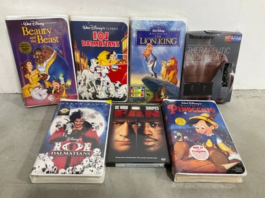 Various Disney VHS Tapes *sealed*, Therapeutic Backwrap, and more