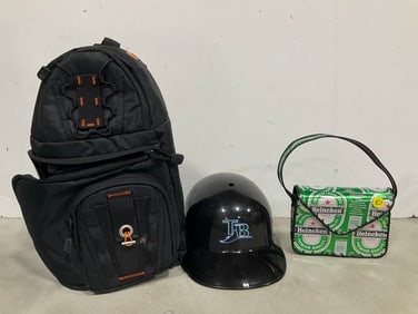 DSLR Sling Camera Bag, Heinken Can Handmade bag, and more