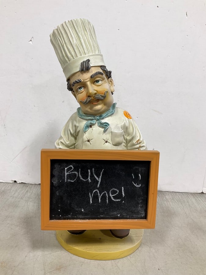 Vintage Italian Chef with Chalkboard (16in Tall) (1 of 1)