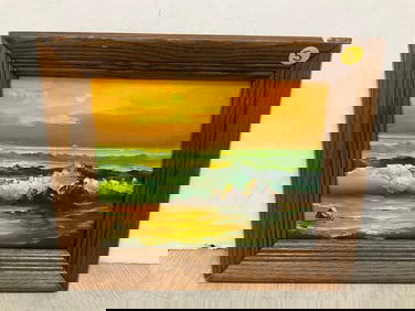 Framed Oil Painting on Canvas (10.5inx13in)