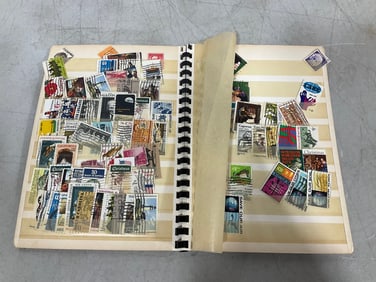 Philatelic stamp collector's stock book