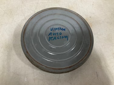 Vintage auto racing film reel