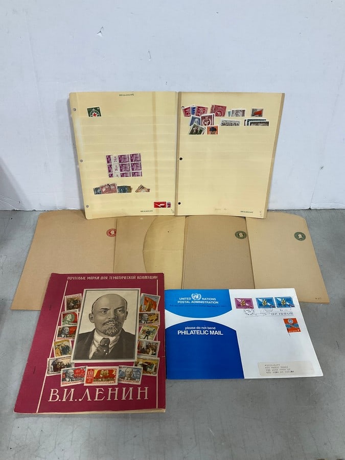 Philatelic stamps and United Nations First Day Cover (1 of 1)