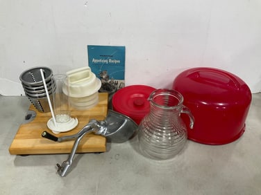 Blue transfer plates, Lenox vases, and more