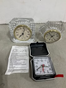 Various clocks(mostly crystal)