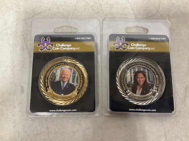 Kamala and Biden coins(new in package)