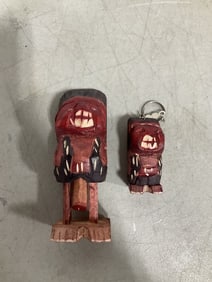 Chilean wooden figurine/keychain