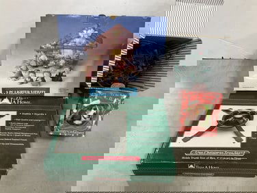 8 piece lighted nativity set, tree stand, christmas ornament, and lights