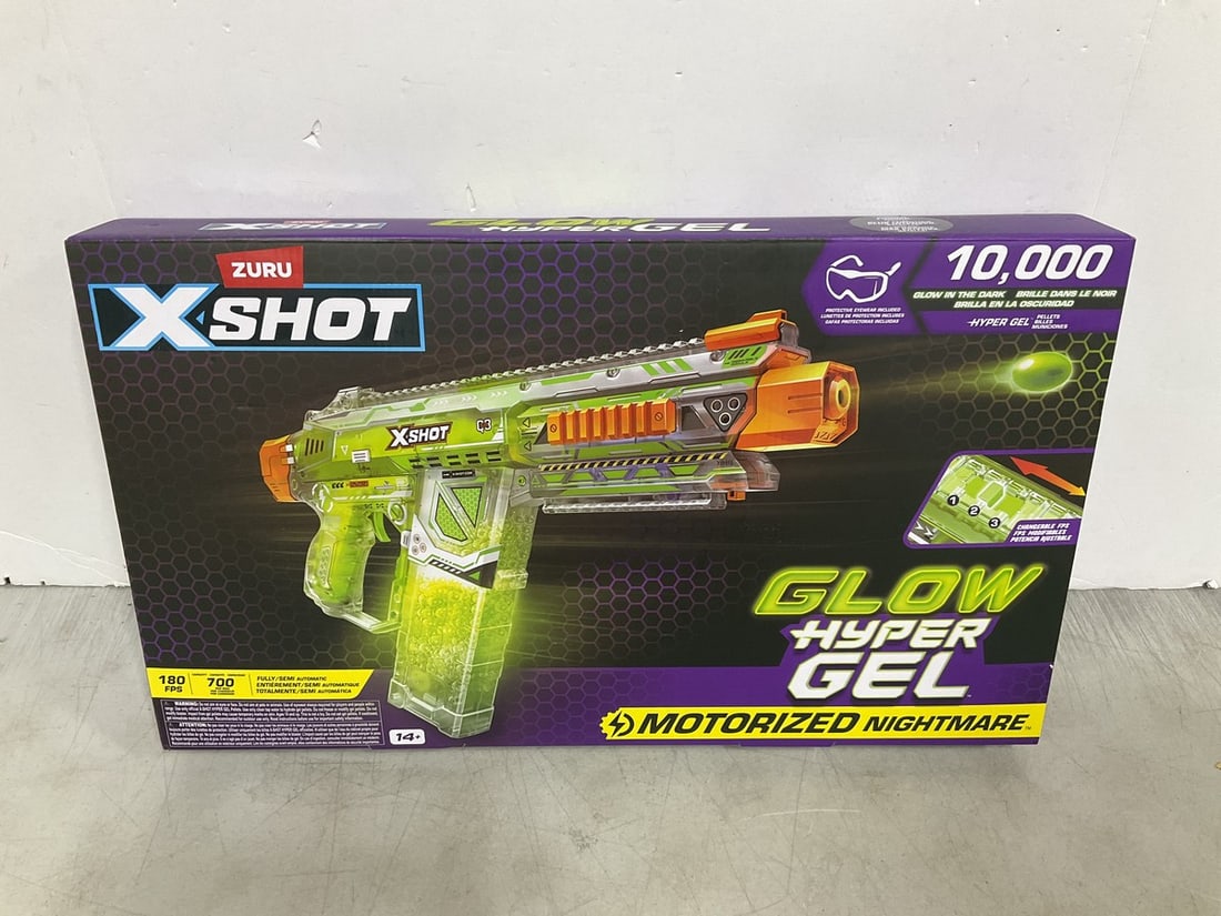 Zuro X Shot glow hyper gel toy gun(new in package): Zuro X Shot glow hyper gel toy gun(new in package)