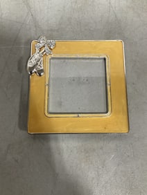 Ballet slippers with rhinestone all glass frame