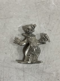 Pewter clown(2in.long)