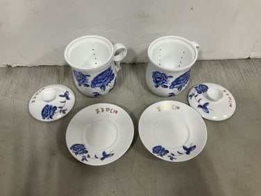 Oriental tea set(5in.tall)