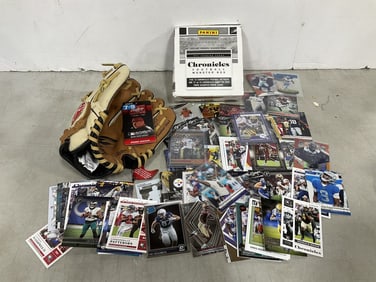 Chronicles football monster box and Rawlings baseball mitt