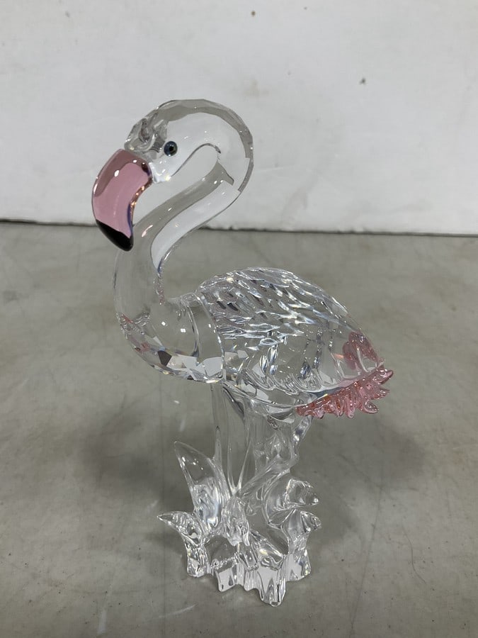 Swarovski flamingo crystal figure(6in.tall): Swarovski flamingo crystal figure(6in.tall)