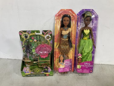 Disney Princess dolls and Wicked collectible figure with accessories(all new in package)