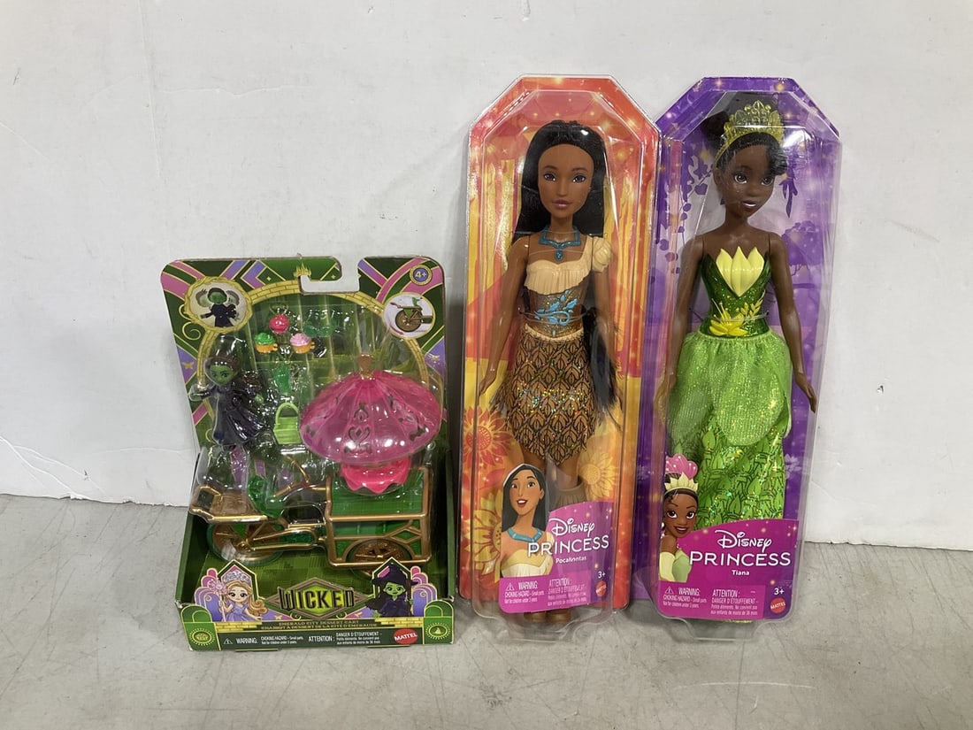 Disney Princess dolls and Wicked collectible figure with accessories(all new in package) (1 of 1)