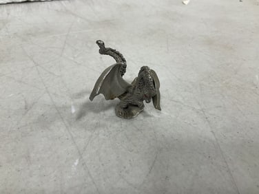 Pewter dragon figurine(2in.tall)
