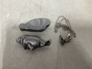 Pewter pendant necklace and more