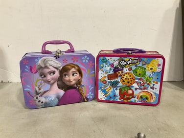 Shopkins and Frozen lunchboxes
