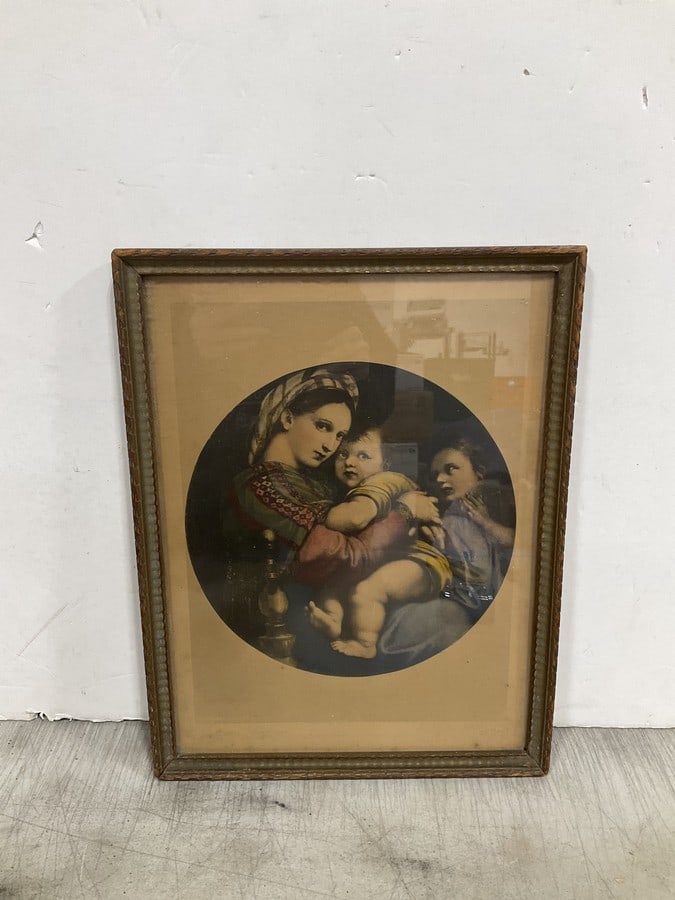 Framed Madonna della Seggiola print(11.5in.x15in.) (1 of 1)
