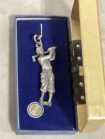 Genuine pewter keychain